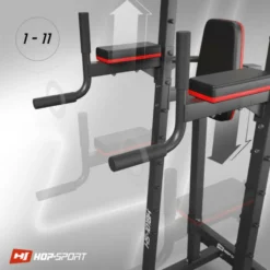 Chaise romaine multi postes pour tractions et dips à capacité de charge 300 kilos