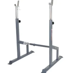 Chandelles de musculation - Rack à squat réglable en hauteur sur 8 positions et largeur ajustable pour home-gym