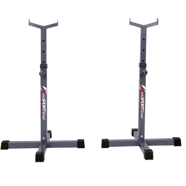 Chandelles de musculation - Reposes barres avec capacité de charge 100 kg pour entraînement à la barre standard ou olympique