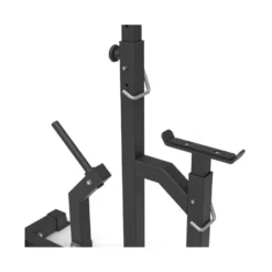 Chandelles de musculation réglables avec support de rangement pour poids