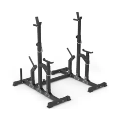 Chandelles de musculation réglables avec support de rangement pour poids