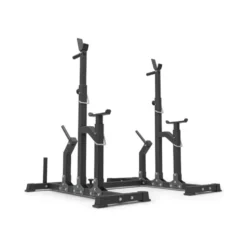 Chandelles de musculation réglables avec support de rangement pour poids