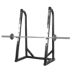 Chandelles de musculation ultra compactes pour entraînement à la barre en home-gym réglable en hauteur sur 7 positions