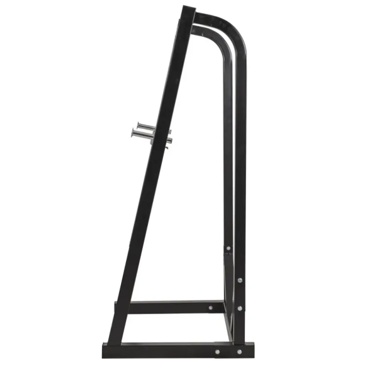 Chandelles de musculation ultra compactes pour entraînement à la barre en home-gym réglable en hauteur sur 7 positions
