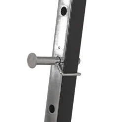 Chandelles de musculation ultra compactes pour entraînement à la barre en home-gym réglable en hauteur sur 7 positions