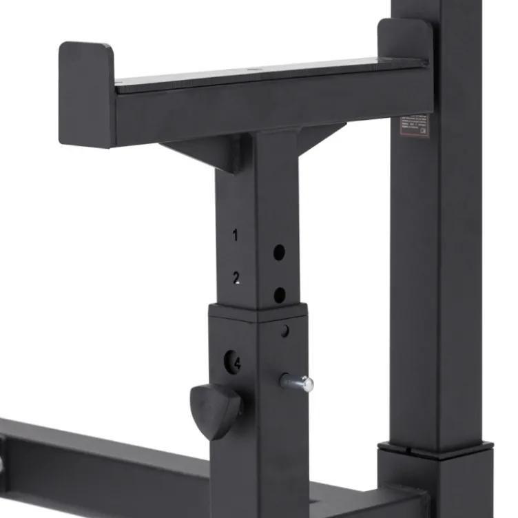 Chandelles rack de musculation avec capacité de charge 300 kg - Hauteur réglable