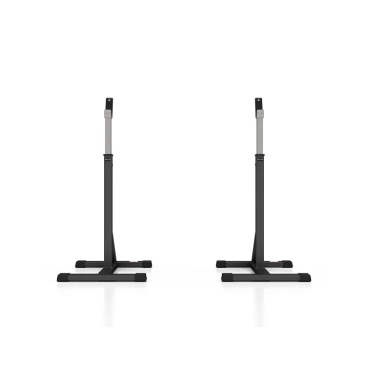 Chandelles repose-barres squat rack réglable capacité de charge 300 kg