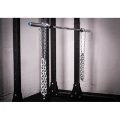 Chaînes de powerlifting en acier x2 - 2 mousquetons inclus