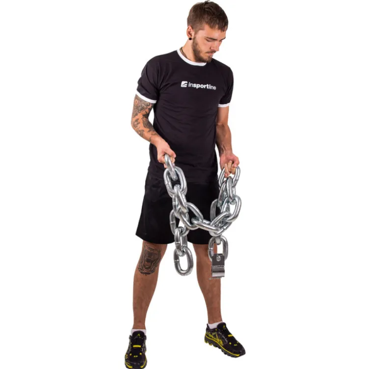 Chaînes d'haltérophilie avec barre pour entraînement de musculation - paire de 2x20kg