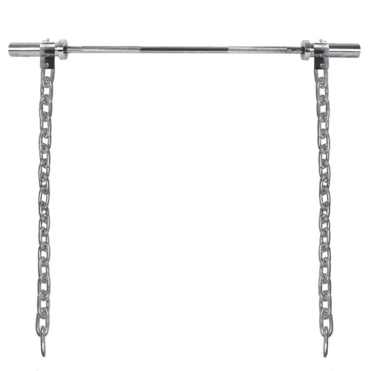 Chaînes d'haltérophilie avec barre pour entraînement de musculation - paire de 2x20kg