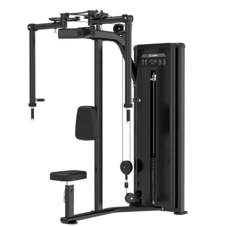 Chest fly combo reverse fly machine à charge guidée 125 kg BSRX-S7 Titanium Strength Black Series RX pour pectoraux et deltoïdes