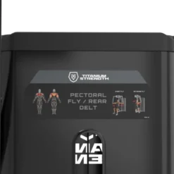 Chest fly combo reverse fly machine à charge guidée 125 kg BSRX-S7 Titanium Strength Black Series RX pour pectoraux et deltoïdes