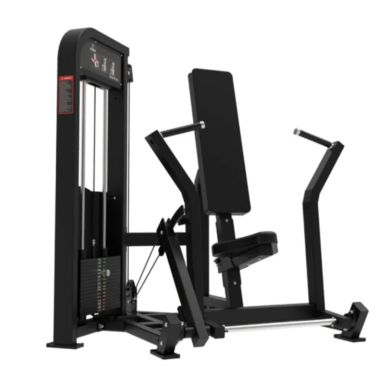 Chest press machine à charge guidée 80 kg pour renforcement musculaire - Appareil PRO Titanium Strength élite séries EL-S11