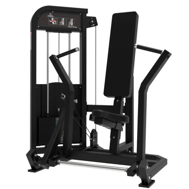 Chest press machine à charge guidée 80 kg pour renforcement musculaire - Appareil PRO Titanium Strength élite séries EL-S11
