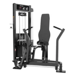 Chest Press Titanium Strength ELRX-S11 à charge guidée Elite Series RX avec colonne de poids de 142 kg et poulies en aluminium