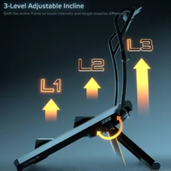 Climber Step pour Home-Gym ultra compact et pliable avec 16 niveaux de réglages - Stepper ZenPeak 30