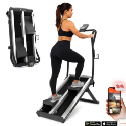 Climber Step pour Home-Gym ultra compact et pliable avec 16 niveaux de réglages - Stepper ZenPeak 30