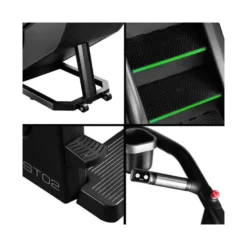Climber step professionnel avec écran LED et système EMS - Marches antidérapantes inclinées à 35° avec 15 intensités