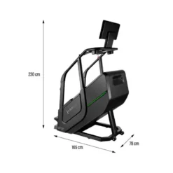 Climber step professionnel avec écran LED et système EMS - Marches antidérapantes inclinées à 35° avec 15 intensités