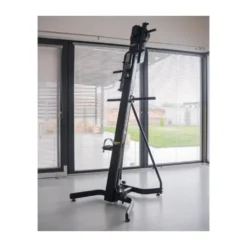 Climber vertical Pro 500 professionnel à 8 niveaux de résistance avec écran LCD - Roues de transport