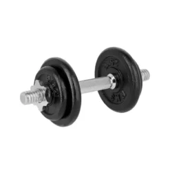 Coffret homegym de musculation avec haltère et poids : 20 kg