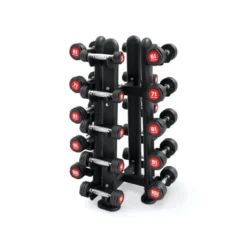 Colonne de rangement pour 10 paires d'haltères robuste et compact
