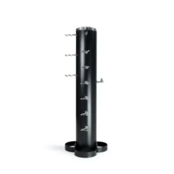 Colonne de rangement pour 15 poignées et accessoires de tirage pour home gym