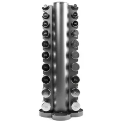 Colonne de rangement professionnelle ATX pour haltères hexagonaux/chromés - 10 paires