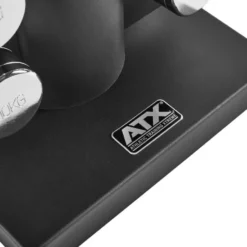 Colonne de stockage professionnelle ATX pour 10 paires d'haltères hexagonaux ou chromés