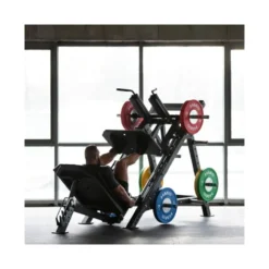 Combo leg press et hack squat pour entraînement complet des jambes - Charge max : 450 kg
