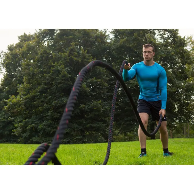 Corde battle rope de cross-training et Hyrox 9, 12 et 15 mètres - Préparation Physique intense