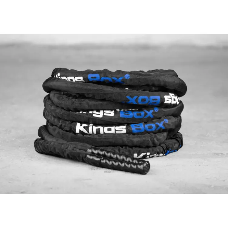 Corde battle rope Kingsbox en polyéthylène de 12 mètres pour séances de cross-training et préparation Hyrox