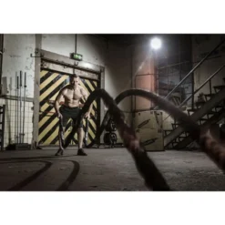 Corde battle rope professionnelle pour le crosstraining et l'Hyrox 10 ou 15 mètres au choix