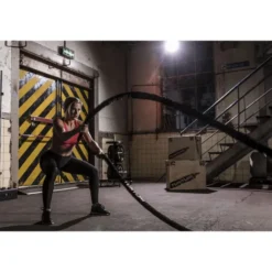 Corde battle rope professionnelle pour le crosstraining et l'Hyrox 10 ou 15 mètres au choix