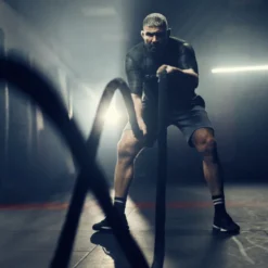 Corde de combat de 4x900cm à 5x1500cm - Battle rope pour entraînement de musculation et Hyrox training