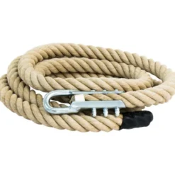 Corde d'escalade 3,5 mètres avec système d'attache en acier de marque ATX