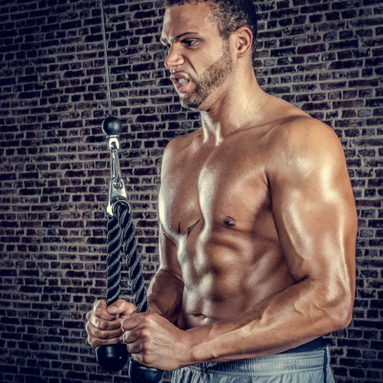 Corde de tirage à triceps 70 cm pour machine à poulie