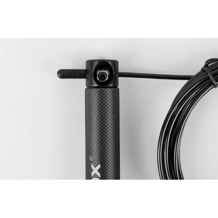 Corde à sauter ajustable de 3 mètres avec poignée en aluminium moletée - Cardio et agilité