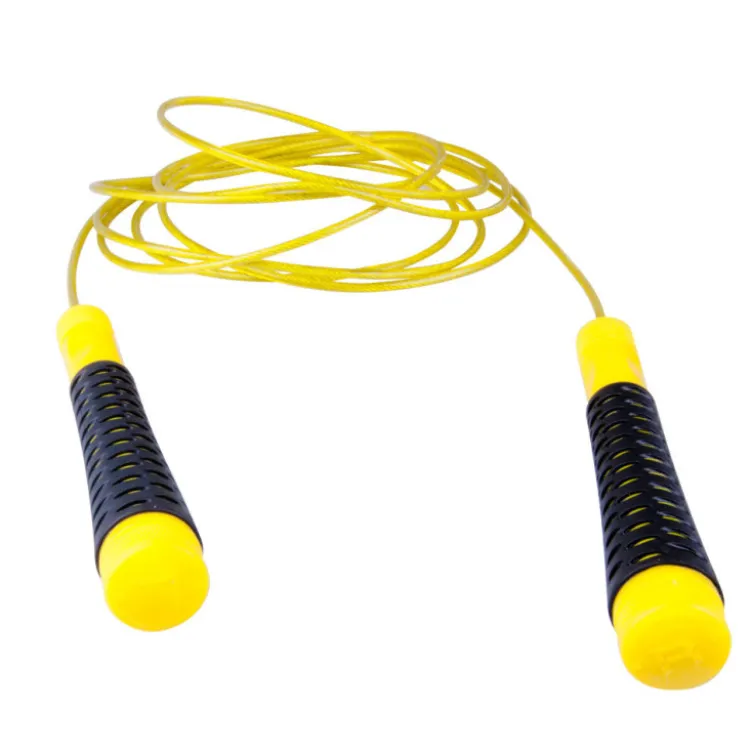 Corde à sauter avec poids et câble en acier pour entraînement de cardiotraining
