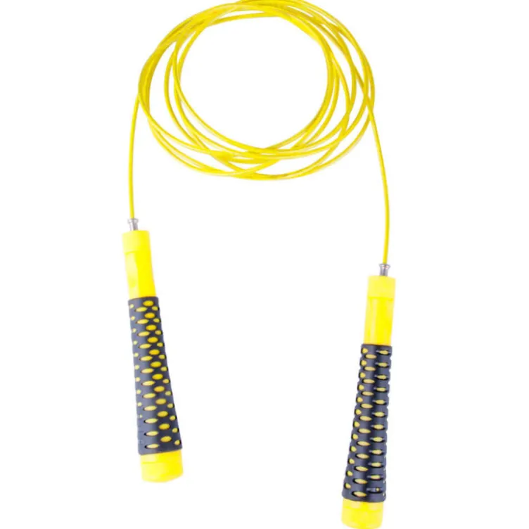 Corde à sauter avec poids et câble en acier pour entraînement de cardiotraining