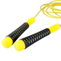 Corde à sauter avec poids et câble en acier pour entraînement de cardiotraining