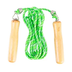Corde à sauter avec poignées en bois - cardio training à la maison ou en homegym