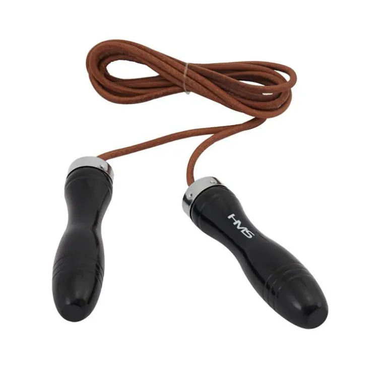Corde à sauter avec roulements à billes et câble en cuir de qualité - 2,7 m