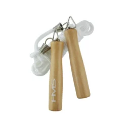Corde à sauter de 2,8 m avec poignées en bois et cordon en coton