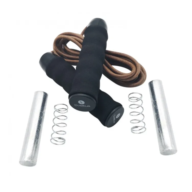 Corde à sauter en cuir lestable 500g