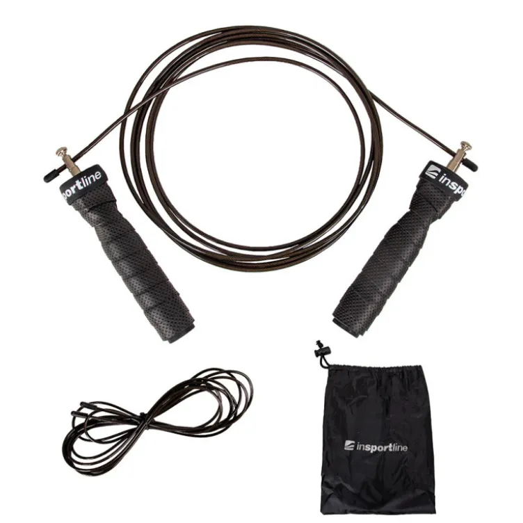 Corde à sauter ergonomique avec poignets pondérées ergonomiques - 300 cm