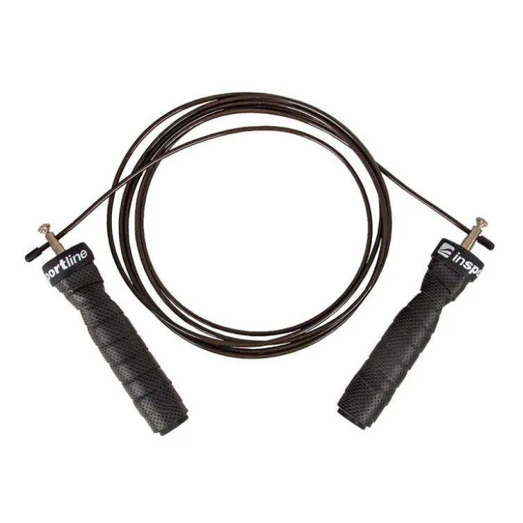 Corde à sauter ergonomique avec poignets pondérées ergonomiques - 300 cm
