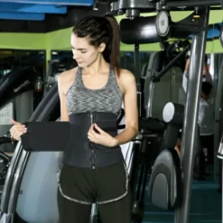 Corset de fitness avec zip de fermeture et bande velcro - Maintien du dos