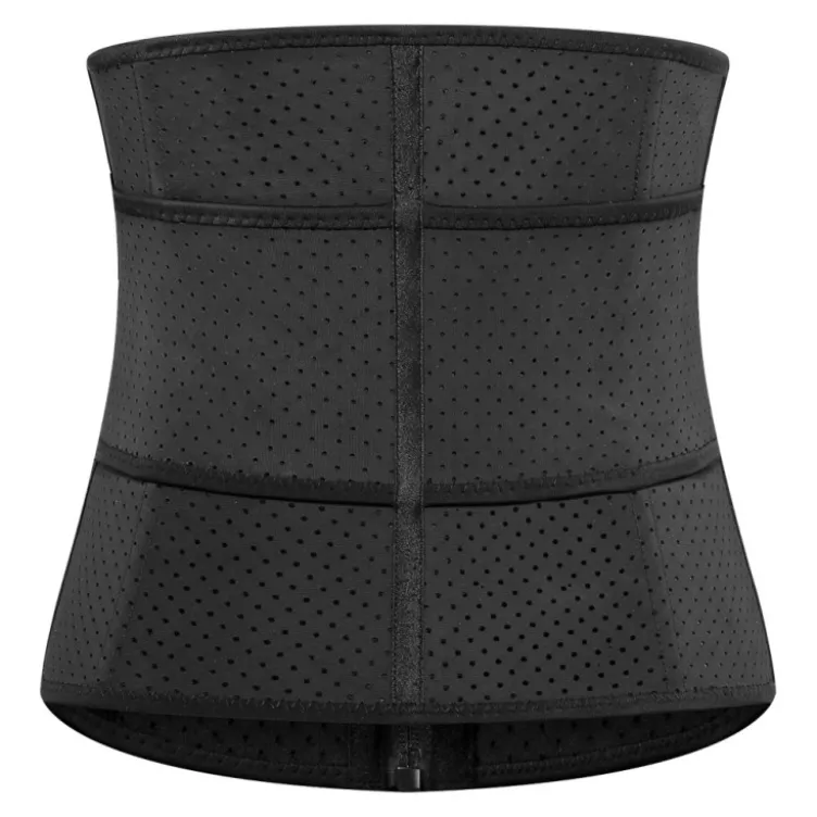 Corset de fitness avec zip pour fitness et musculation - 96 % coton