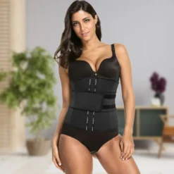 Corset de fitness avec zip pour fitness et musculation - 96 % coton